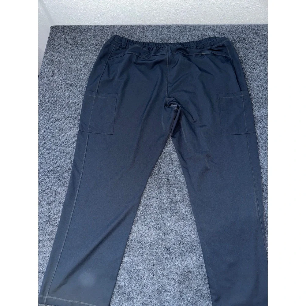 Dickies Dynamix Mens Cargo Scrub Pants Pewter Gray 3XL Stretch Workwear